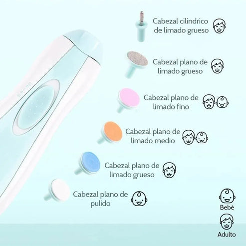 Lima cortauñas eléctrica para bebés